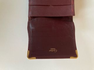 Portafoglio Uomo Cartier Pelle Bordeaux
