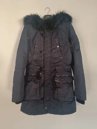 Abrigo Khujo Halle Mujer azul oscuro