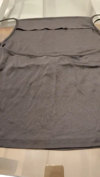 Top fiesta con flecos plateados