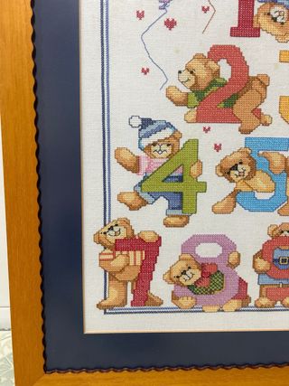 Cuadro bordado punto de cruz