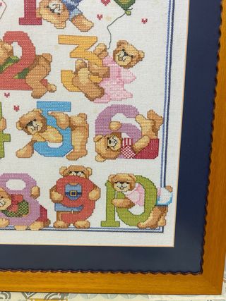 Cuadro bordado punto de cruz