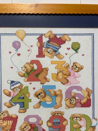 Cuadro bordado punto de cruz