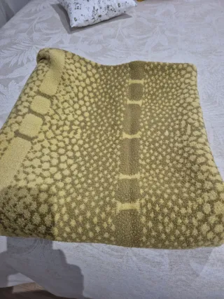 Manta de cama con estampado de piel