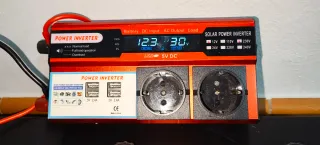 Inversor de corriente, 12vcc a 220vdc, 400w