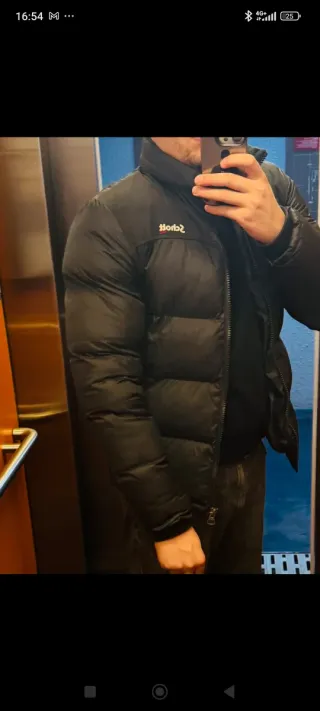 Chaqueta plumífero Schott Negra, talla S