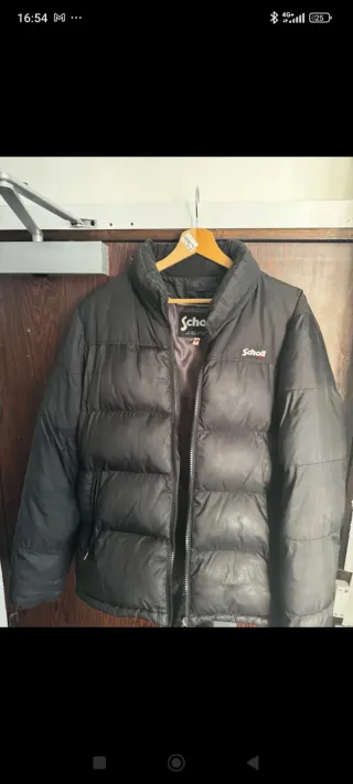 Chaqueta plumífero Schott Negra, talla S