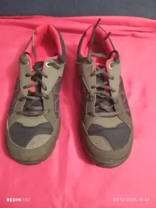 Zapatos Senderismo Mujer Quechua Gris/Rosa