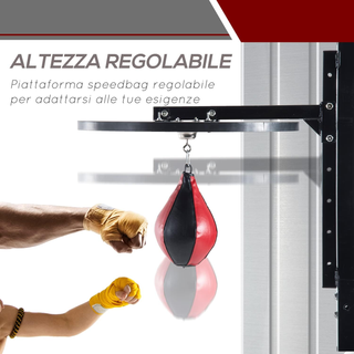 Piattaforma Boxe con Speedball Φ21 cm, Punching Ba