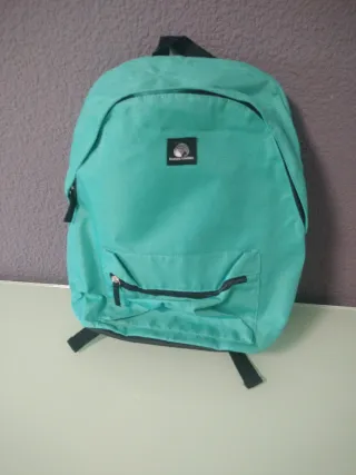 Mochila verde azulado
