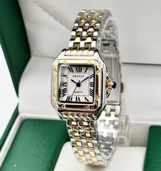 Reloj Cartier Elegante Oro y Plata