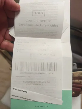 Maletín ordenador Tous beige y marrón