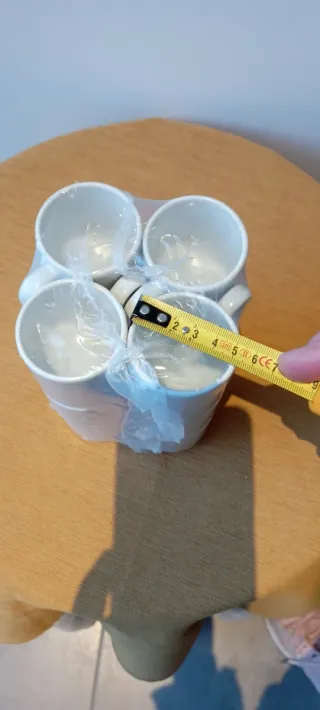 12 Tazas de porcelana pequeñas