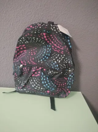 Mochila estampada multicolor