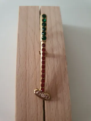 Alfiler Palo Golf con Cristales