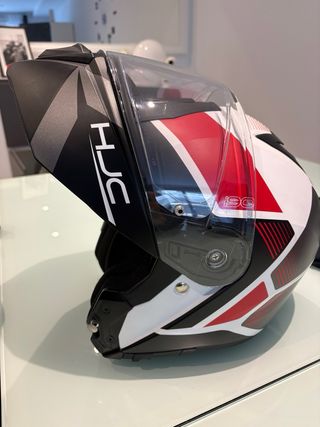 Casco Modular HJC i90 Negro Rojo Blanco talla S