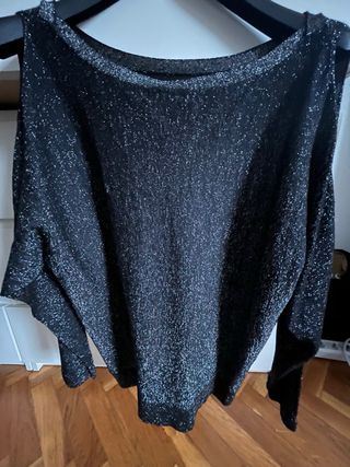 Conjunto 3 Tops Fiesta Negro, Dorado y Blanco