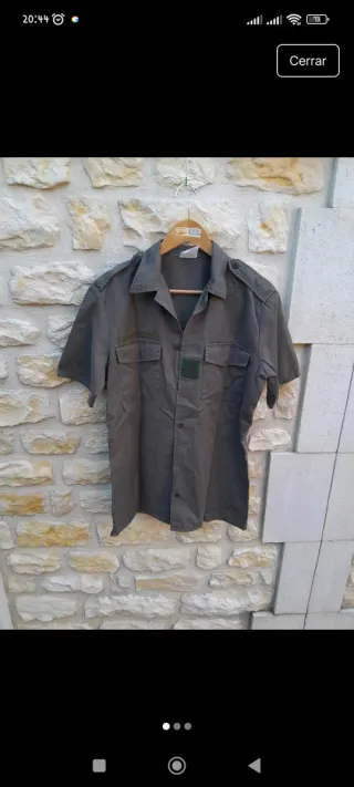 Camisa militar talla L