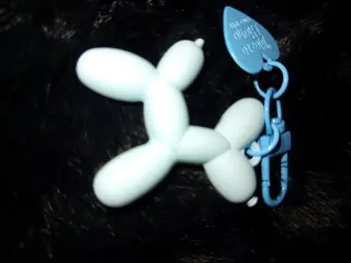 Llavero Perro Globo Azul