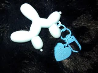 Llavero Perro Globo Azul
