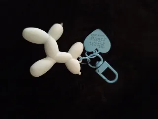 Llavero Perro Globo Azul