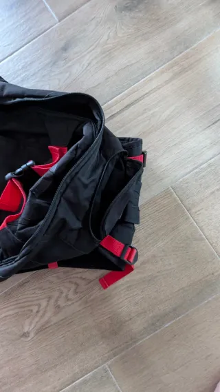 Mochila Element Negra y Turquesa