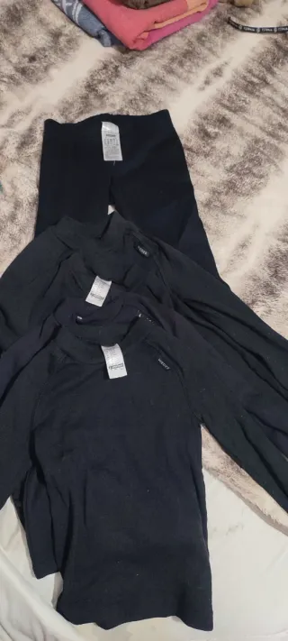 Ropa interior térmica infantil negra