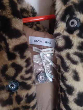 Abrigo pelo animal print