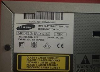 DVD Samsung S324 Plata