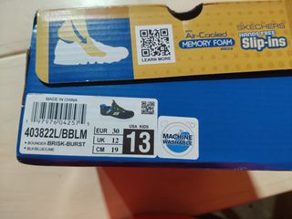 Zapatillas Skechers Niños Bounder Negro/Verde