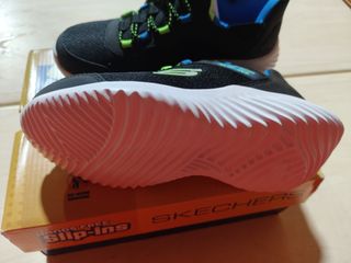 Zapatillas Skechers Niños Bounder Negro/Verde