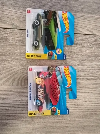Lote 2 coches Hot Wheels Art Cars