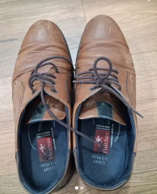 Zapatos Fluchos Marrones Hombre