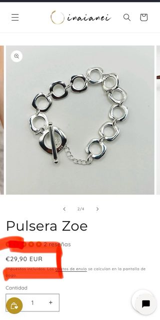 Spettacolare bracciale in argento con maglie quadrate