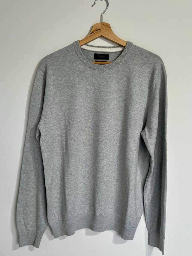 Sacoor Brothers Cashmere Blend Sweater XL Grey Pre