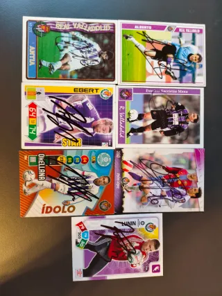 Lote 7 cromos auto Real Valladolid lt3