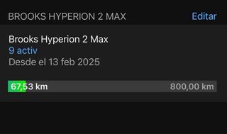 Brooks Hyperion Max 2 Zapatillas Running Hombre 43