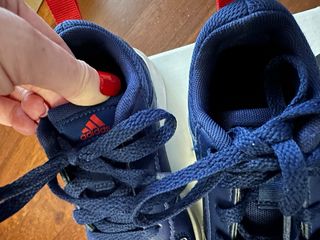 Scarpe Adidas Bambino Blu 28 pelle lacci