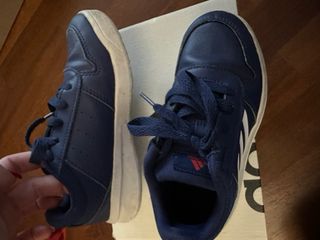 Scarpe Adidas Bambino Blu 28 pelle lacci