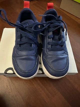 Scarpe Adidas Bambino Blu 28 pelle lacci
