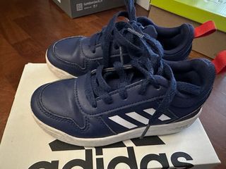 Scarpe Adidas Bambino Blu 28 pelle lacci