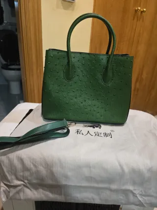 Bolso de mano verde mujer