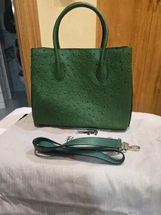 Bolso de mano verde mujer