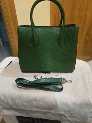Bolso de mano verde mujer