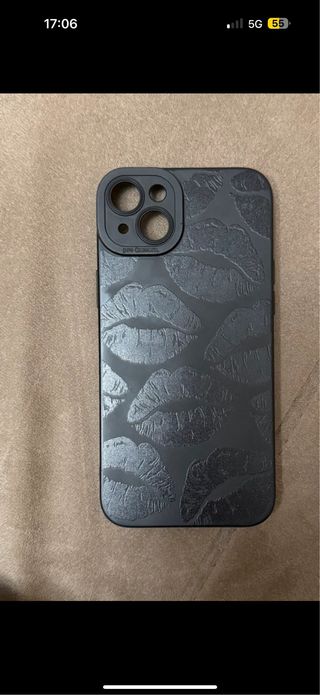 Cover iPhone 14 Plus Design Nero Labbra