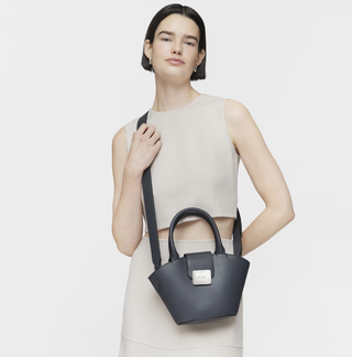 Bolso Tous Capazo Pequeño Gris Oscuro Nuevo