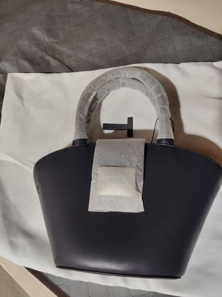 Bolso Tous Capazo Pequeño Gris Oscuro Nuevo