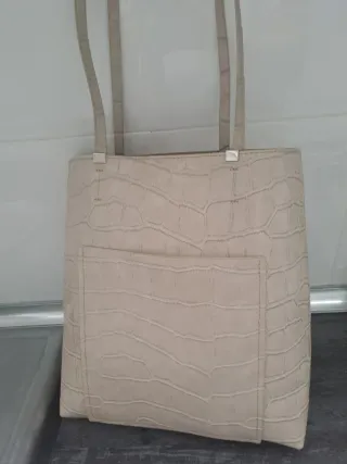 Bolso Zara Beige Nuevo con etiqueta
