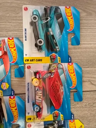 Lote 7 Hot Wheels Art Cars