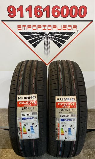 4UD 195 65 15 H KUMHO RUEDA NUEVA YA MONTADA