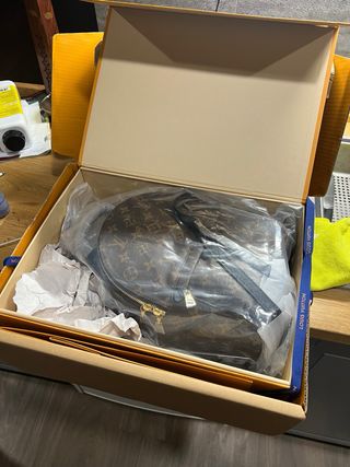 Mochila Palm Spring Louis Vuitton Monogram Marrón